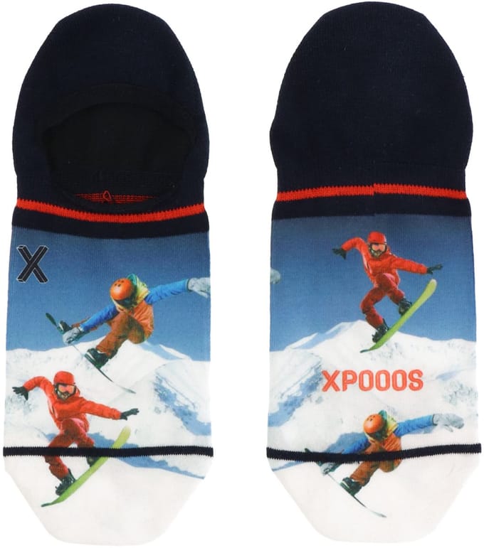 XPOOOS - Ice Boarding Heren Sneakersokken - 1-Pack - Maat 43/46