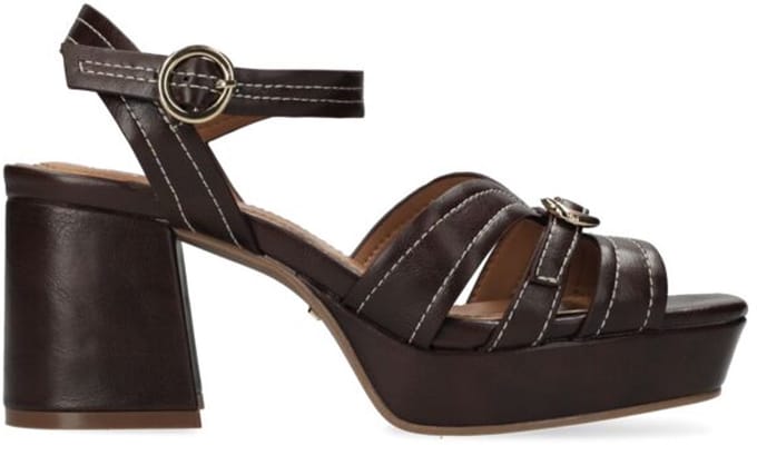 Mexx TOBIE NICKY Heeled sandal Dames Sneaker-Donker Cognac