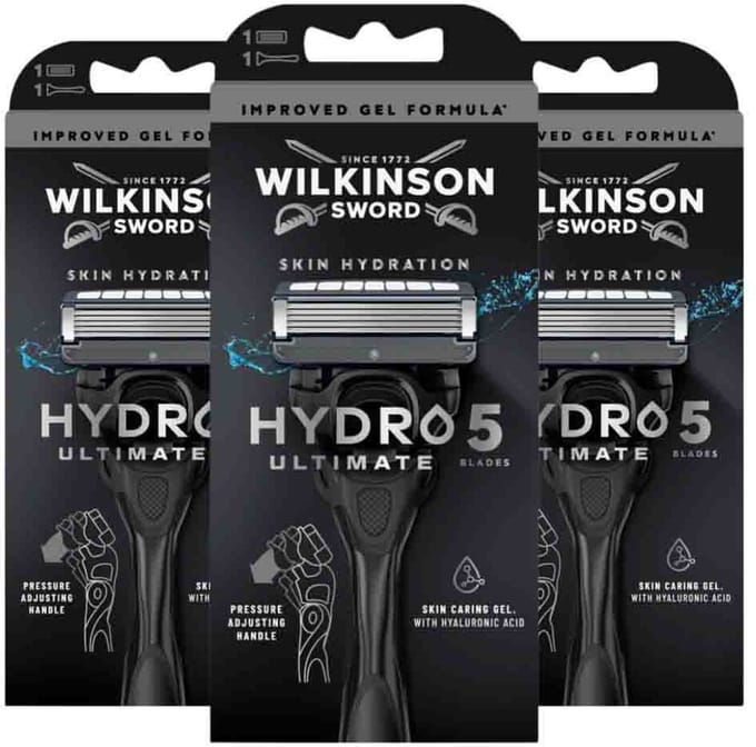 Wilkinson Hydro 5 Ultimate Scheersysteem - 3 x - Voordeelverpakking