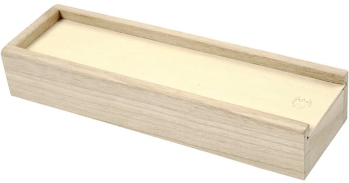 Creativ Company Wooden Pencil Case with Sliding Lid