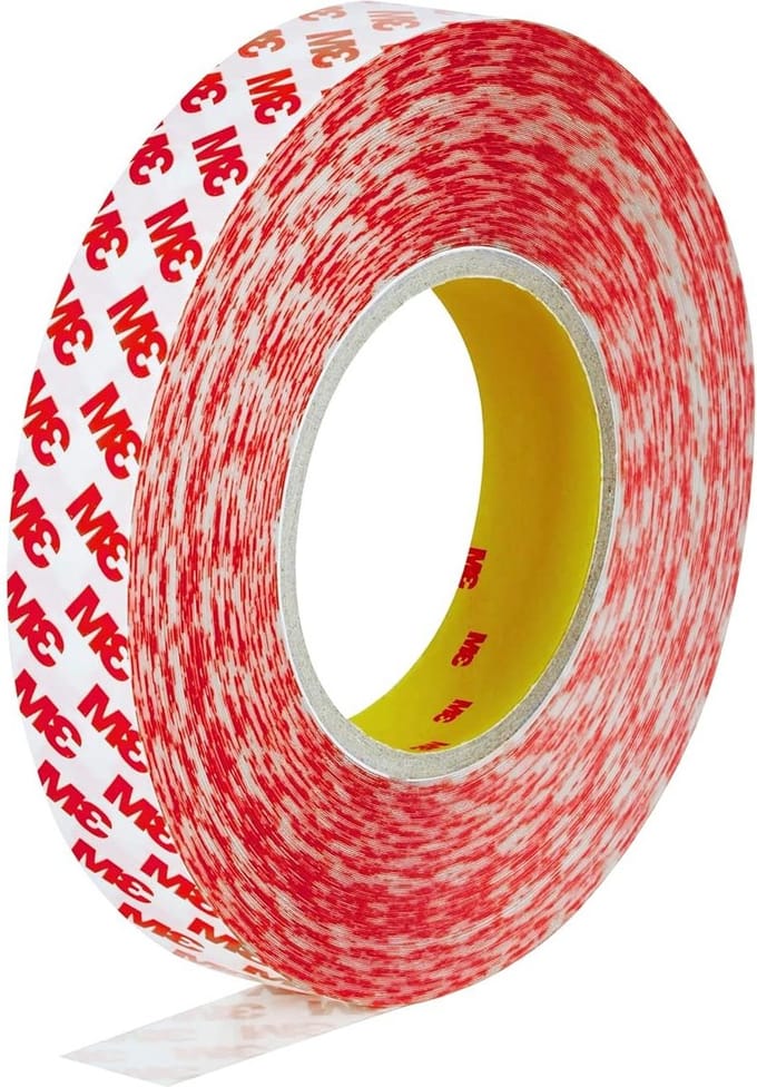 Dubbelzijdig plakband transparant 25 mm x 50 m - GPT-020 - 02 mm