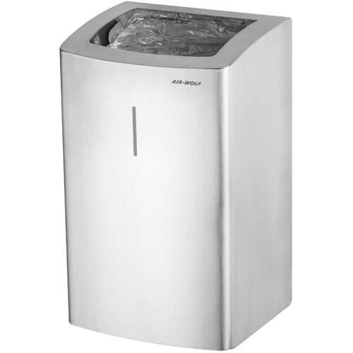 AIR-WOLF Afvalbak - 25 liter - RVS Zilver