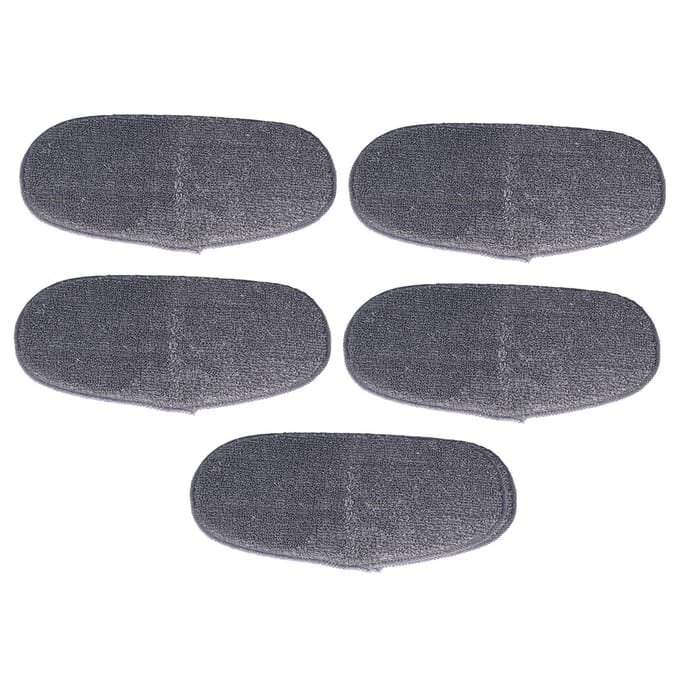 5PCS Chiffon de vadrouille à vapeur Chiffons de vadrouille en microfibre Accessoire de remplacement Convient pour Leifheit CleanTenso gray