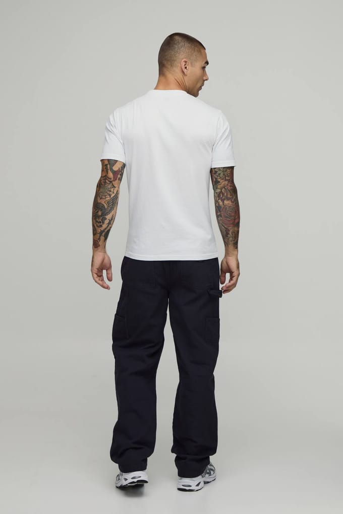 Ontspannen Getailleerde Getimmerde Broek Met Elastiek | Navy | Size XS