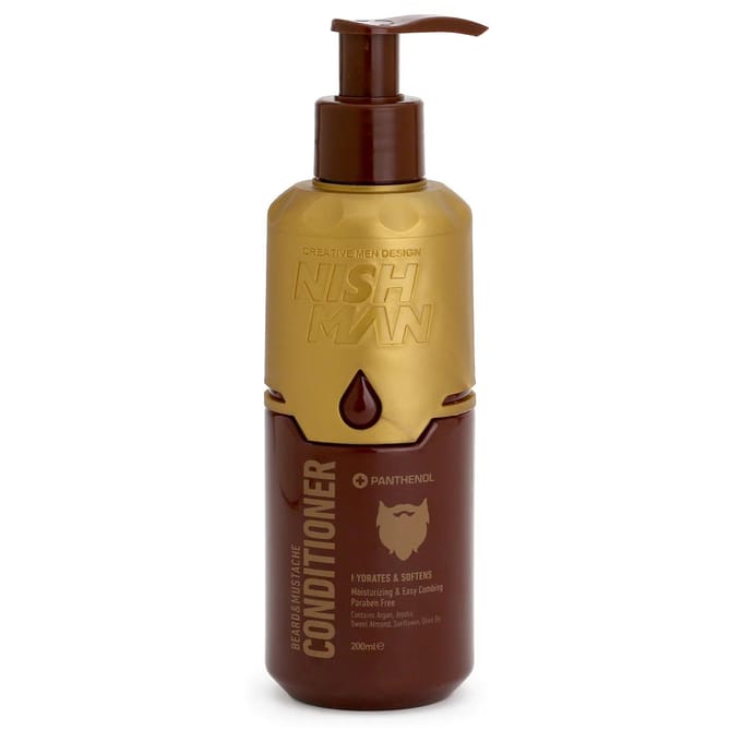 Nishman Conditioner Baardverzorging 200 ml - Baard en Snor - voor Mannen