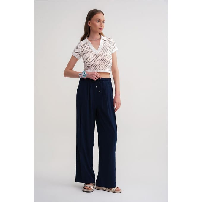 Basis Wijde Pantalon