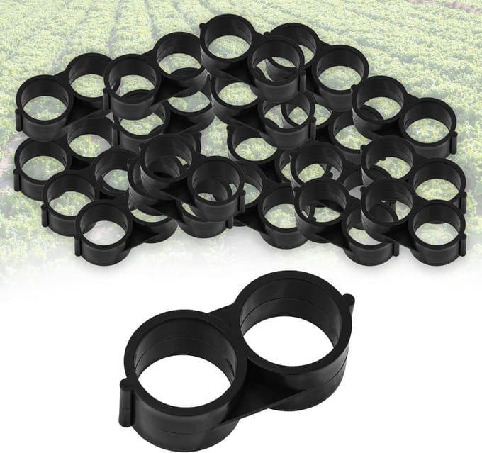 Dailygoods- Bouchons 100 Stuks - Einddoppen - Irrigatie - Tuin - Drip - Plastic PE - 45 x 13 mm - Irrigatiepluggen