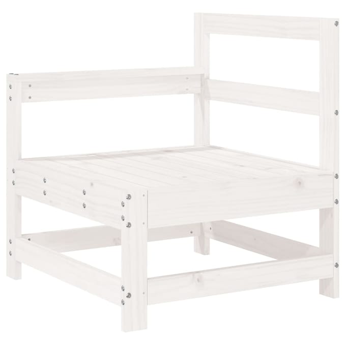 vidaXL - 7-delige - Loungeset - massief - grenenhout - wit