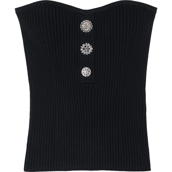 BA&SH Bustier Drako Noir Taglia: M | Canottiere Outlet | Donna