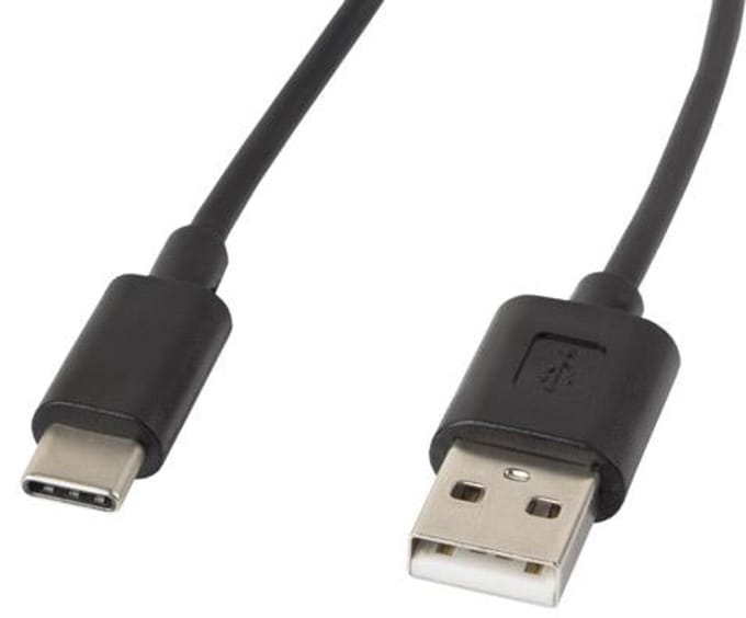 Lanberg Usb 2.0 Type-C M Am Kabel Voor Laptop En Telefoon 1,8M Snel Opladen