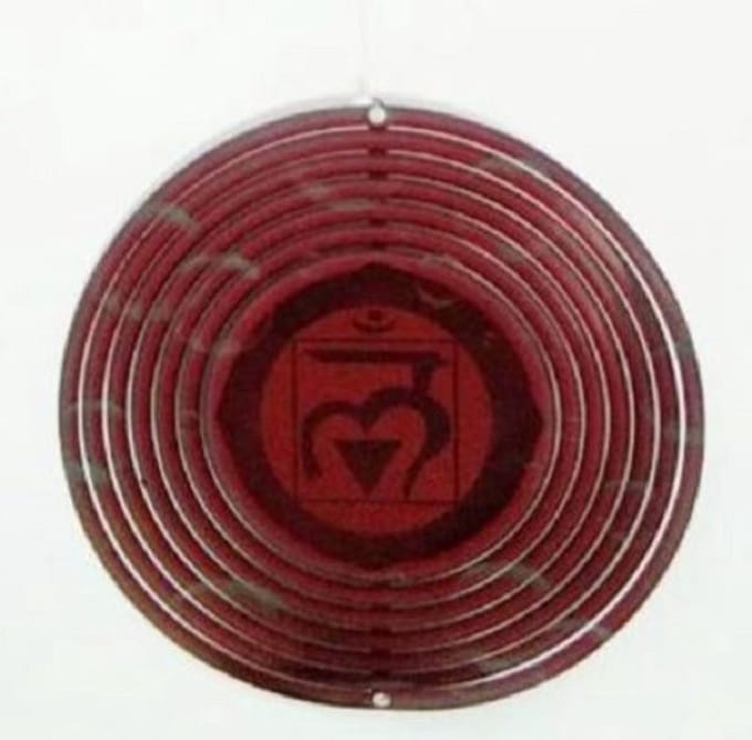 Windspinner - rood -basis chakra - nature's melody - Ø13 cm- CCS05RT