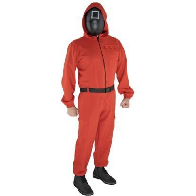 Squid Game kostuum met masker 160cm Feestkleding