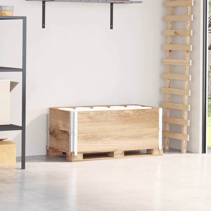 vidaXL Palletopzetranden 2 st 100x50 cm massief grenenhout