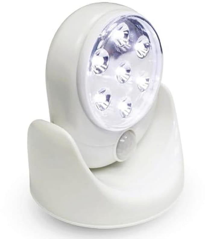 Draadloos Bewegingssensor Licht met 7 LED's voor Stappen, Terrassen, Garages en meer