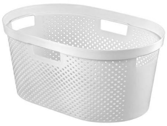 Curver Infinity Dots Wasmand - 39 l - Wit