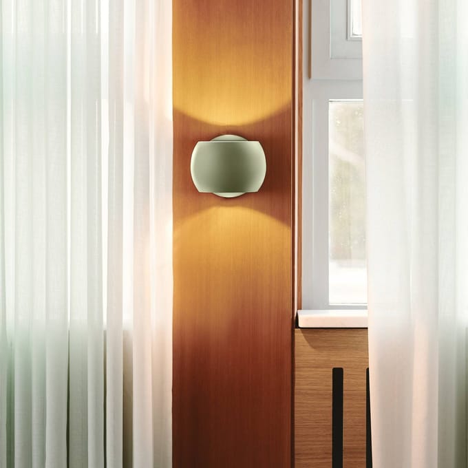 Nordlux Wandlamp Belir up/down met stekker, groen