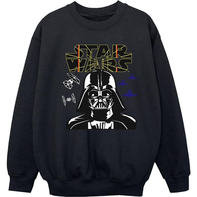 Star Wars Meisjes Darth Vader Comp Logo Sweatshirt (Zwart)