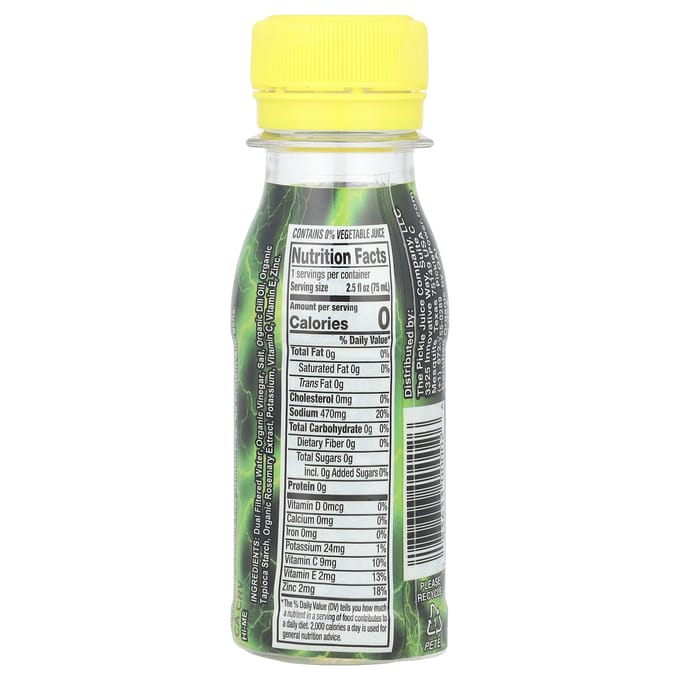 Jus de cornichon, shots de jus de cornichon, extra fort, 2,5 fl oz (75ml)
