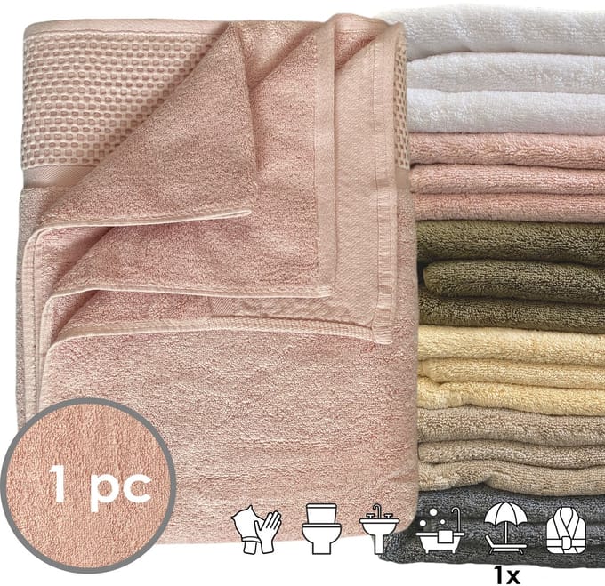 iSleep Deluxe Strandlaken - 100x180 cm - Roze