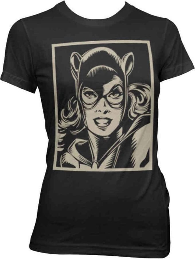 DC Comics Batman Dames Tshirt -M- Catwoman Zwart