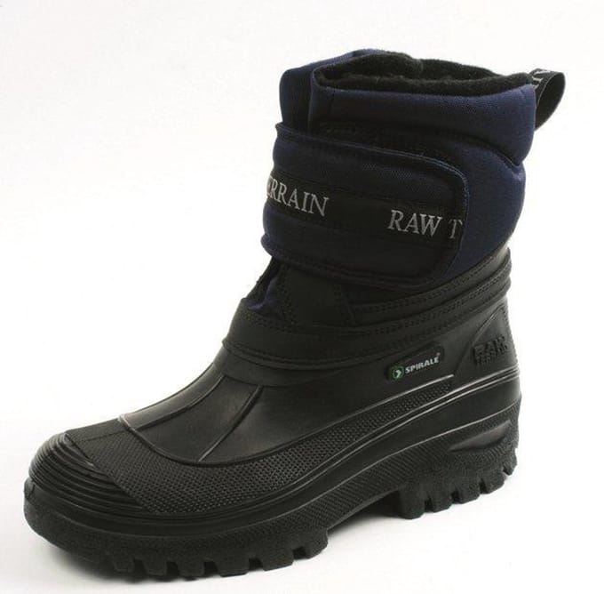 Spirale - 9907 gevoerde laars zwart/blauw - Maat 34
