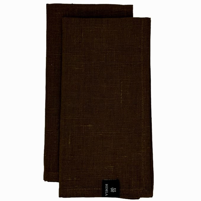 Himla Maya servet - 6 stuks - Mocca