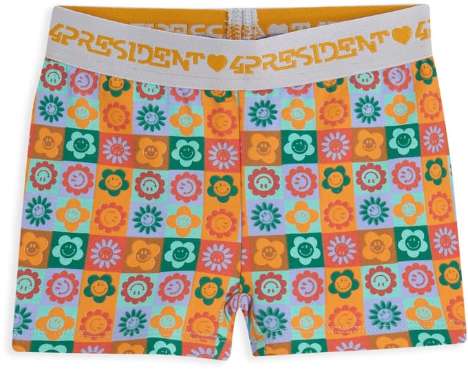 4PRESIDENT Korte broek Meisjes Short - Smile Check Aop - Maat 86