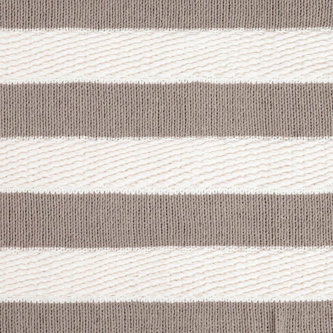 Homla RUDENS Plaid 130x170cm - Zacht Polyester, Ecru Strepen