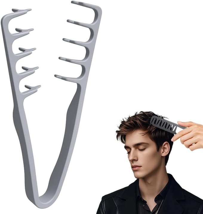 Herentextuur Kam - Volume Kam - Haar Stylen - Brede Tanden - 19 cm lengte