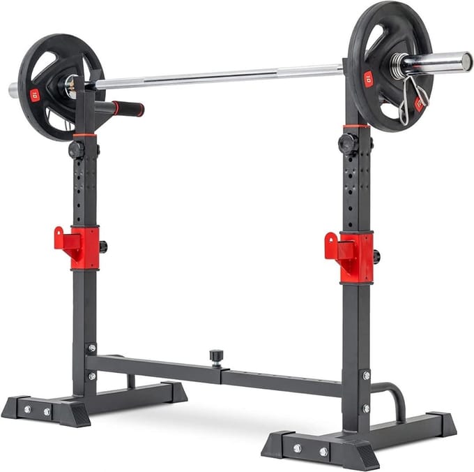 Thuys – Squat Rack – Power Rack – Haltersteunen – Half Rack – 41 x 49 x 145cm – Zwart