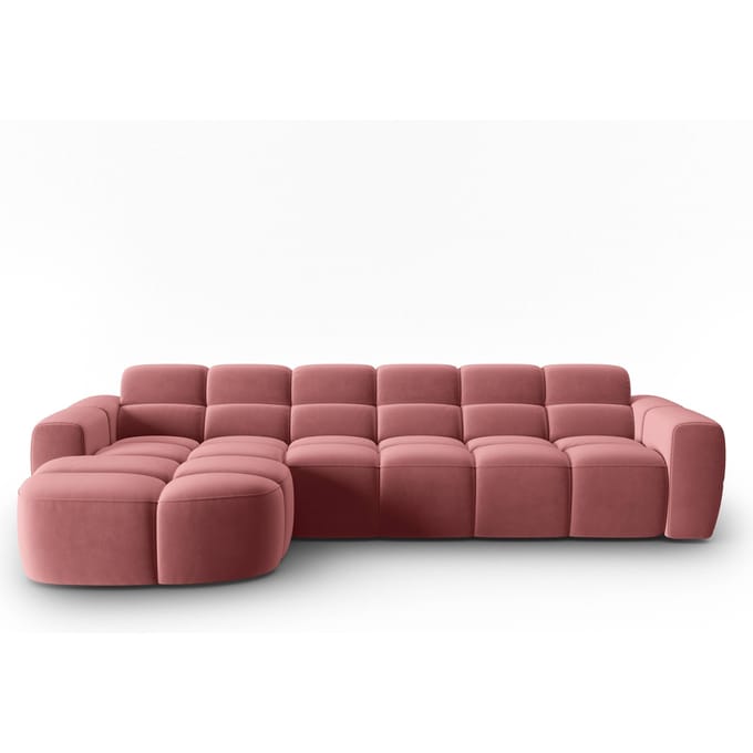 4-zits hoekbank Lisa links velvet | Micadoni