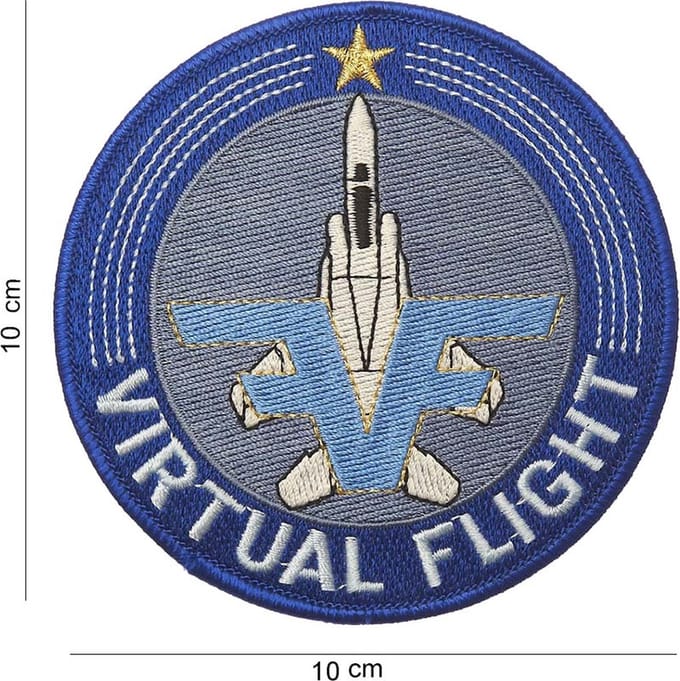 Embleem stof Virtual flight