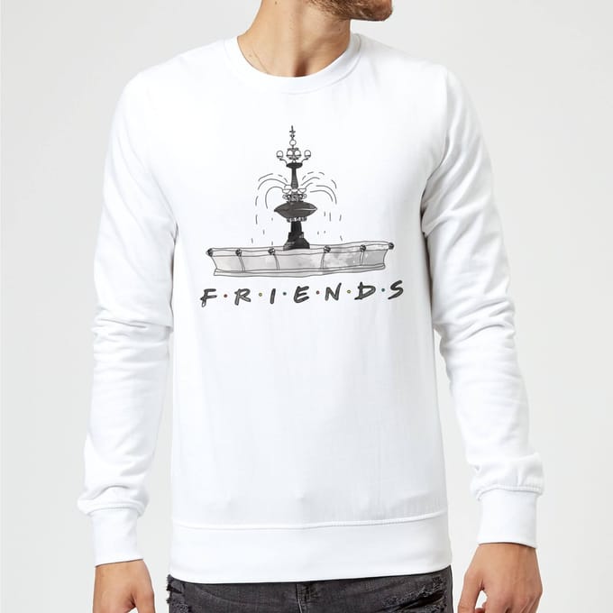 Friends Fountain Sketch trui - Wit - S