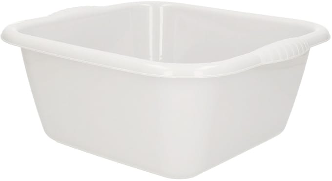 PlasticForte Afwasbak teil - 10 liter - grijs - kunststof - 36x34x14,5 cm