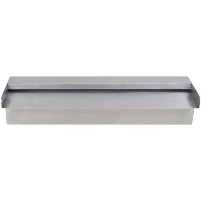vidaXL - Zwembadwaterval - rechthoekig - 45 - cm - roestvrij - staal