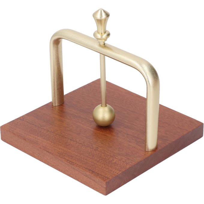 Tafel Servethouder met Hefbal Massief Houten Basis Metalen Rek Servetdispenser voor Thuis goud