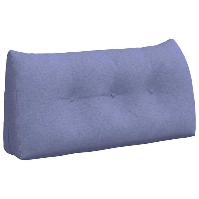 vidaXL - Rugkussen - Jeans - Blauw - 100 - x - 50 - x - 24 - cm - Stof