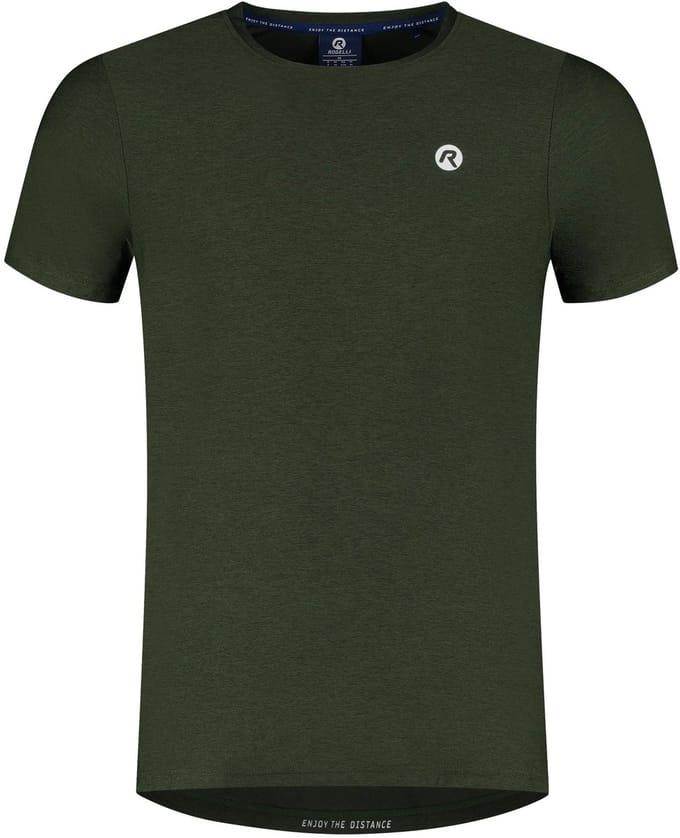 Rogelli Essential Heren Hardloopshirt - Korte Mouw - Groen