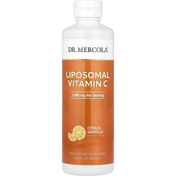 Dr. Mercola, Liposomale Vitamine C, Citrus Vanille, 15.2 fl oz (450ml)
