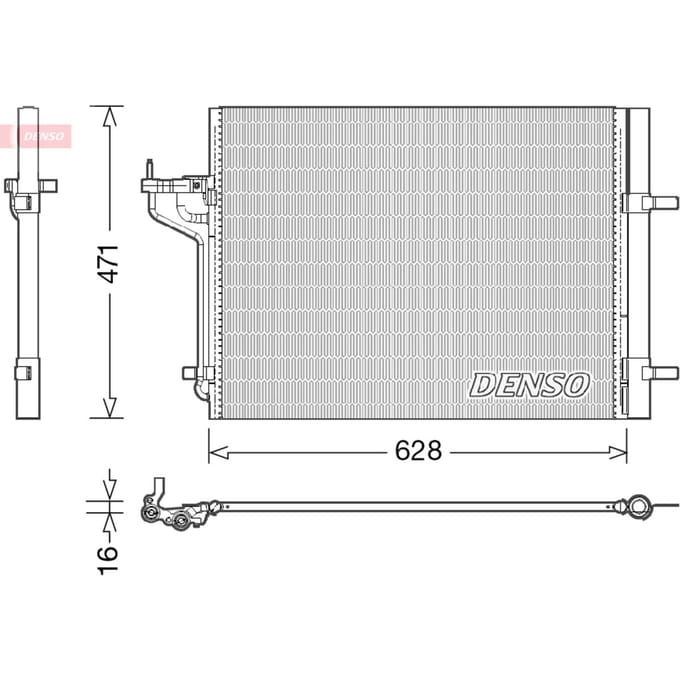 Condensator, airconditioning DENSO DCN10029
