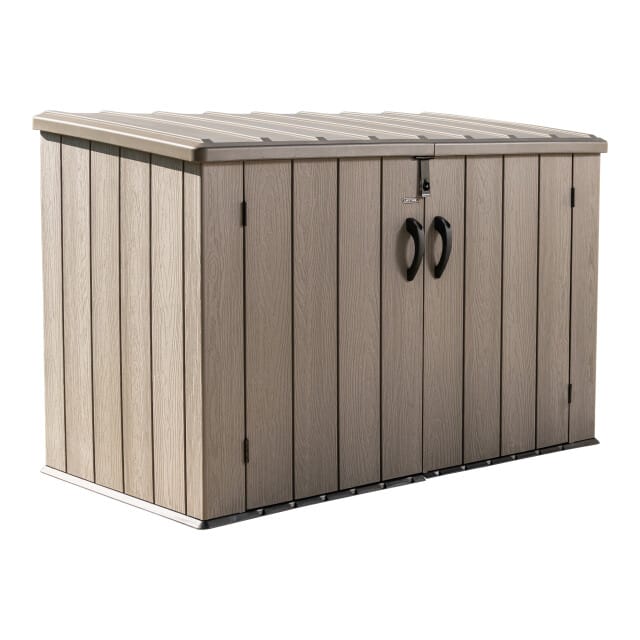 Lifetime Greg - Kunststof Containerombouw - 3kliko Ombouw voor 3 containers - Bruin