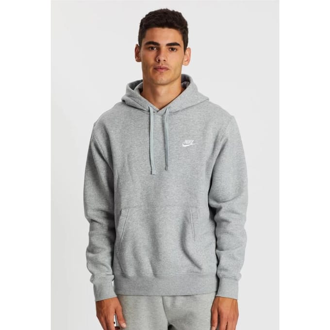 Nike Heren Sportswear Fleece Pullover Hoodie in Grijs