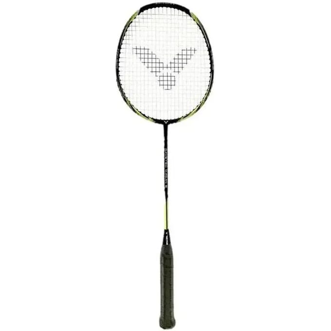 Victor Wavetec Magan 5 badmintonracket - zwart / geel - beginner
