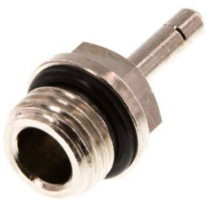 4mm x G1/4'' insteekfitting Messing buitendraad NBR [5 Stuks]