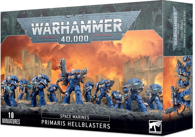 Set van 10 figuren, 150 stuks elk Games Workshop Warhammer 40k - Space Marine Primaris Hellblasters