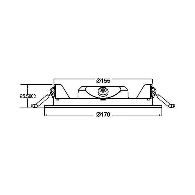 Braytron - LED inbouwspot - 12W 1120lm - 3000K - Rond - IP40