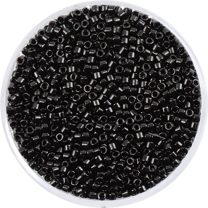 Delica Rocailles, Ø 2 mm - Zwart