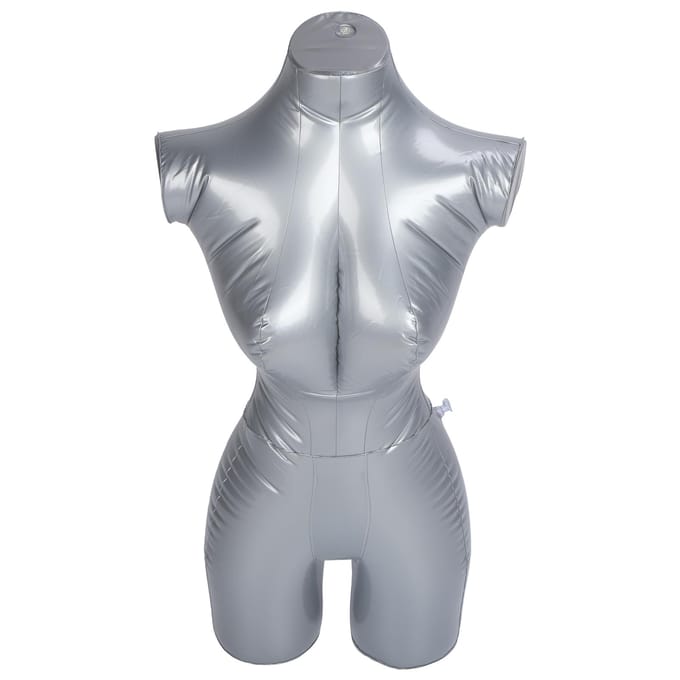 Opblaasbaar mannequinmodel voor bovenlichaamkleding, etalagerek voor kledingdisplay gray