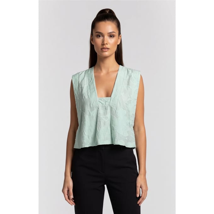 IRO Paris Florena Top Aqua Taglia: 36 | Magliette intime Outlet | Donna | Ciano