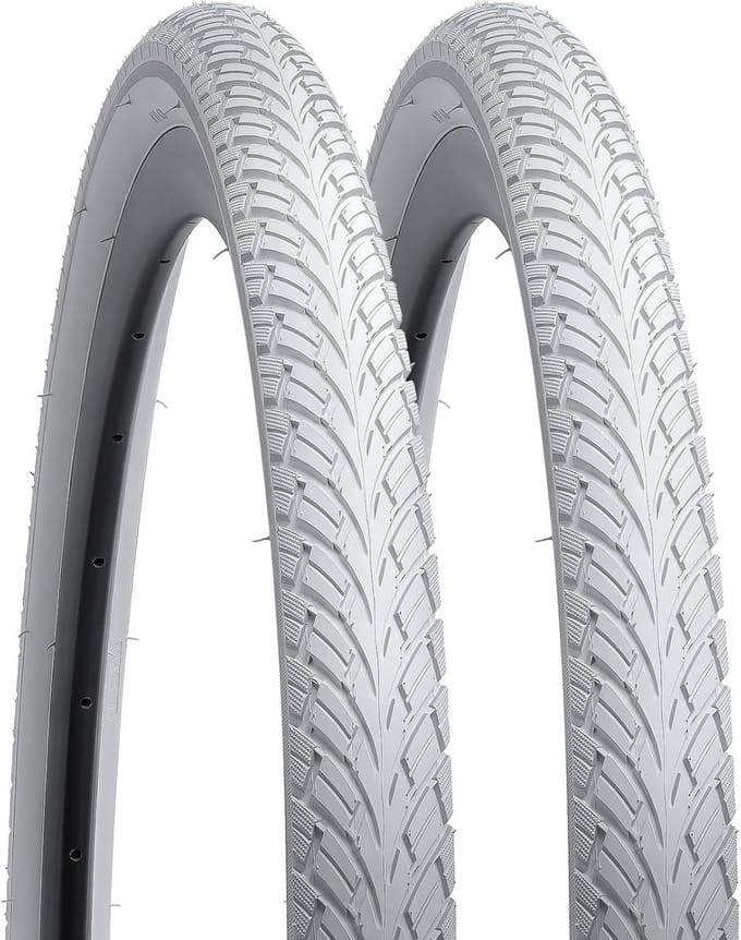 Racefietsbanden Set - 700C Wielen - Weggebruik - Brede Compatibiliteit - 700x38C - Wit